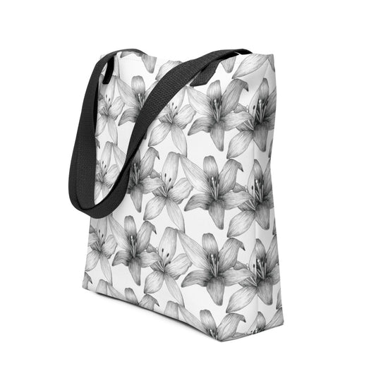 Inked Petals Lifestyle Bag—White