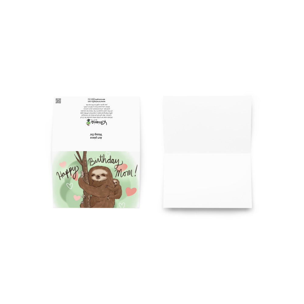 Hang On- Mom Birthday Card