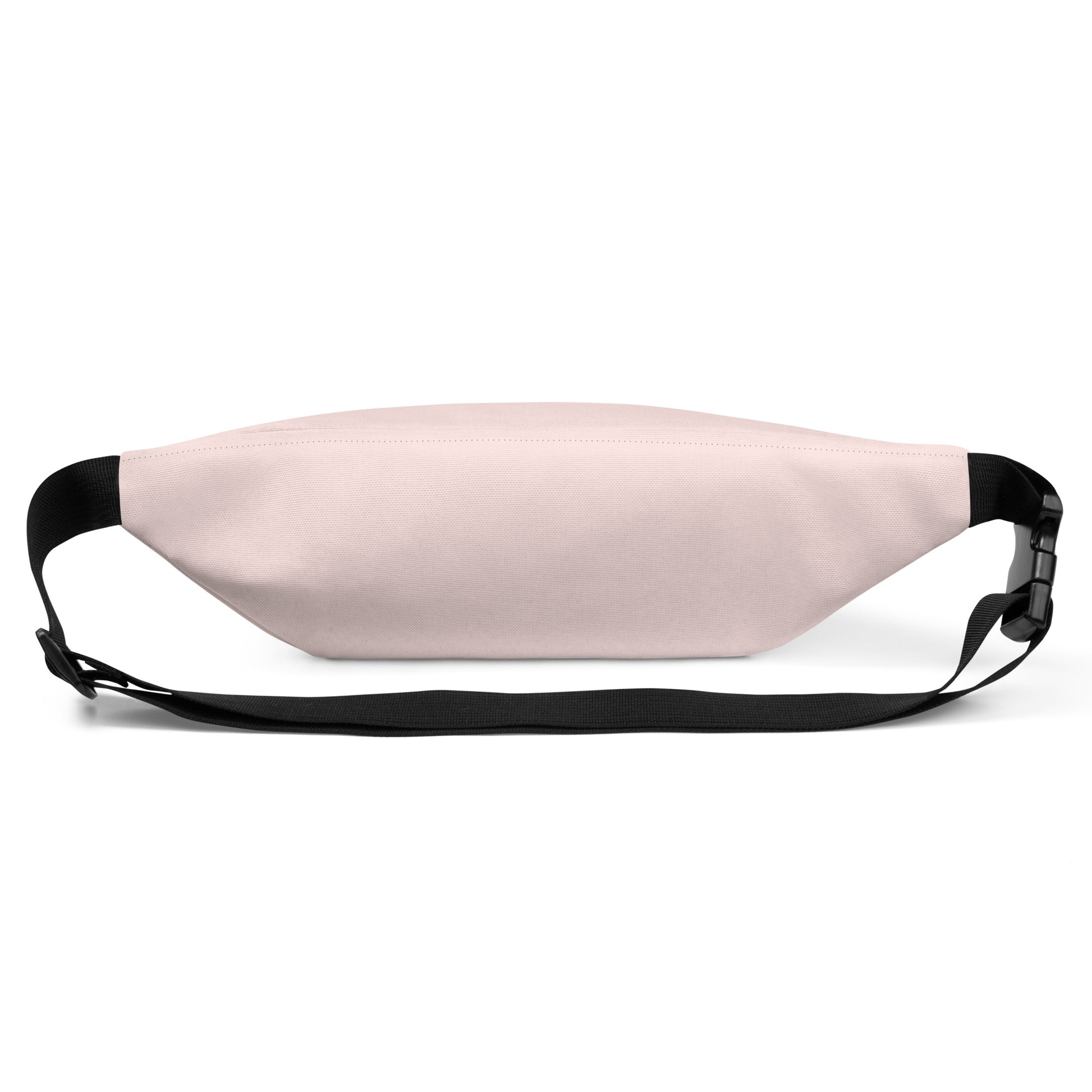 Dragonfly design hand-drawn art pink fanny pack back view, by Briseis Gifts