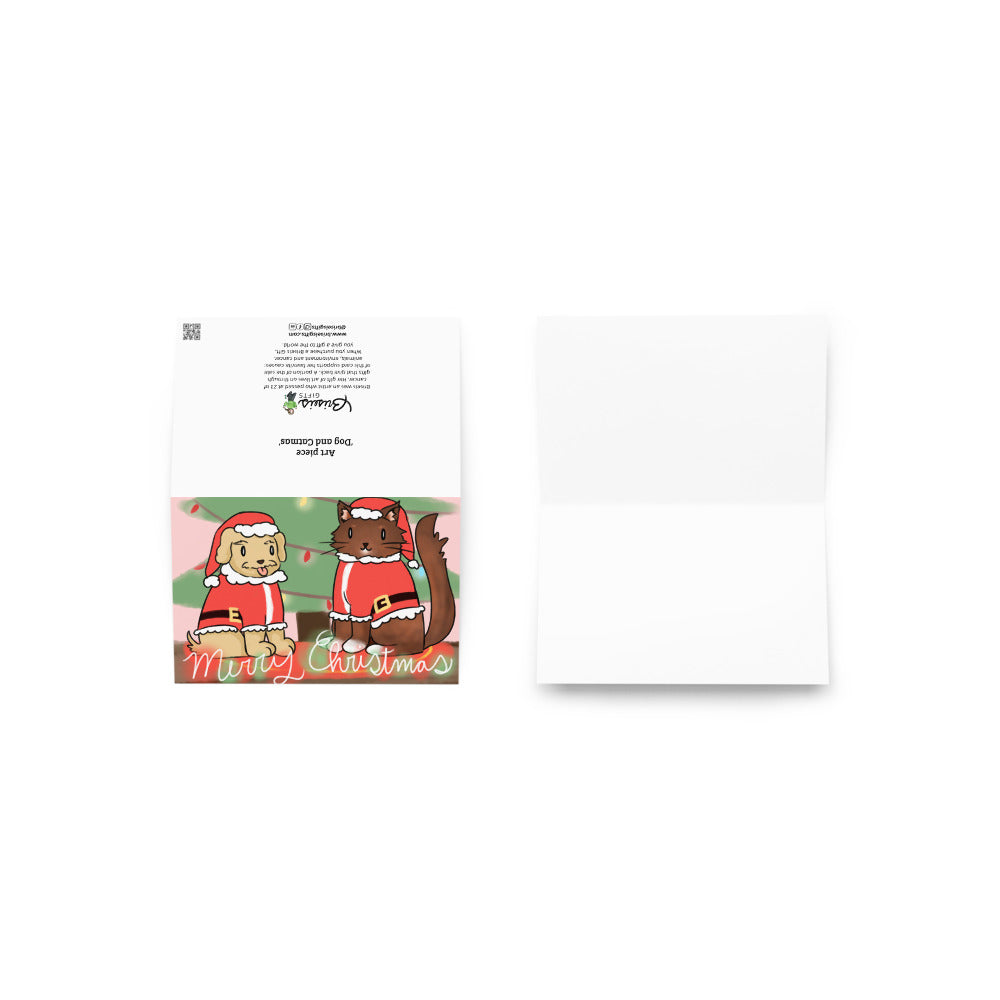 Dog and Catmas Card