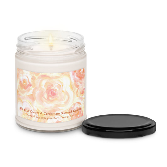 Coconut Cream & Cardamom Natural Soy Candle